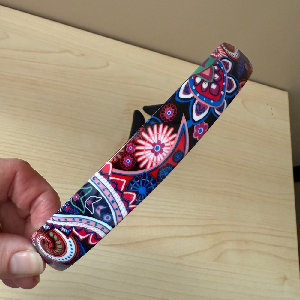 SqHair Hinged Hair Band Paisley